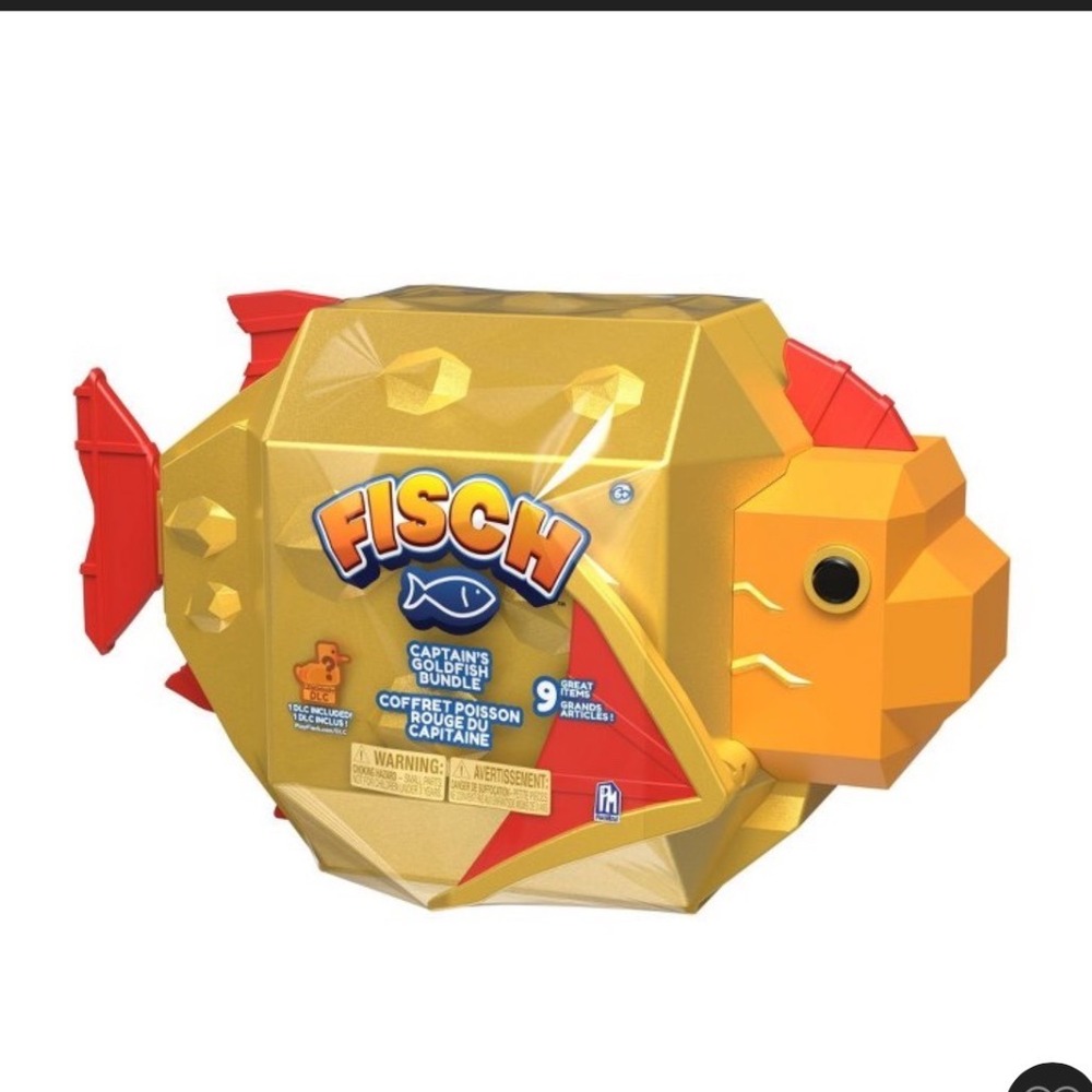 PhatMojo FISCH Head Bundle Captains Goldfish Action Figure Playset 9pc New BNS90
